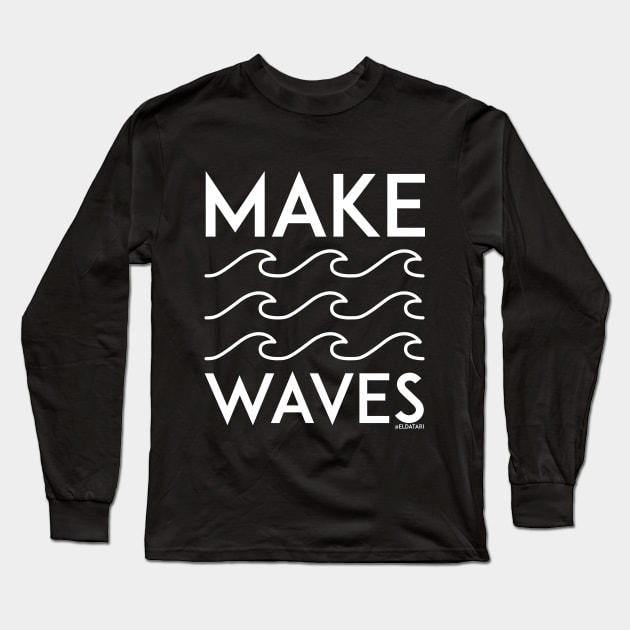 Make Waves Long Sleeve T-Shirt by eldatari